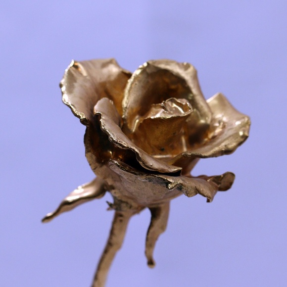 24K Gold Dipped Real Rose - Picture 3 of 7